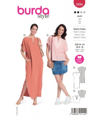 BURDA πατρον  φόρεμα 5894