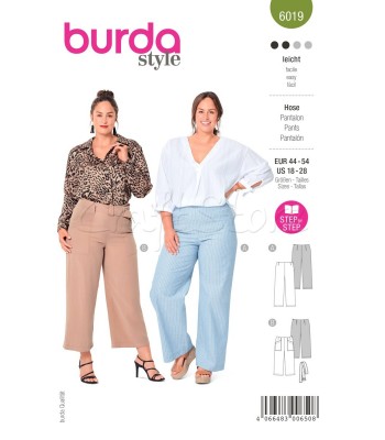 BURDA πατρον  παντελόνι 6019