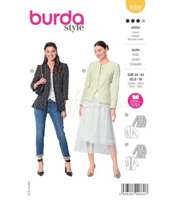 BURDA πατρον  JACKET 6029