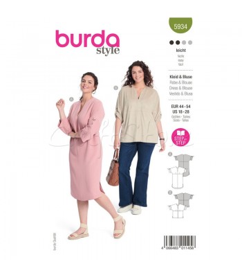  Burda Πατρόν Μπλούζα και Φορέματα 5934