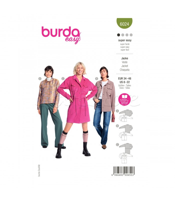 BURDA πατρον  JACKET 6024