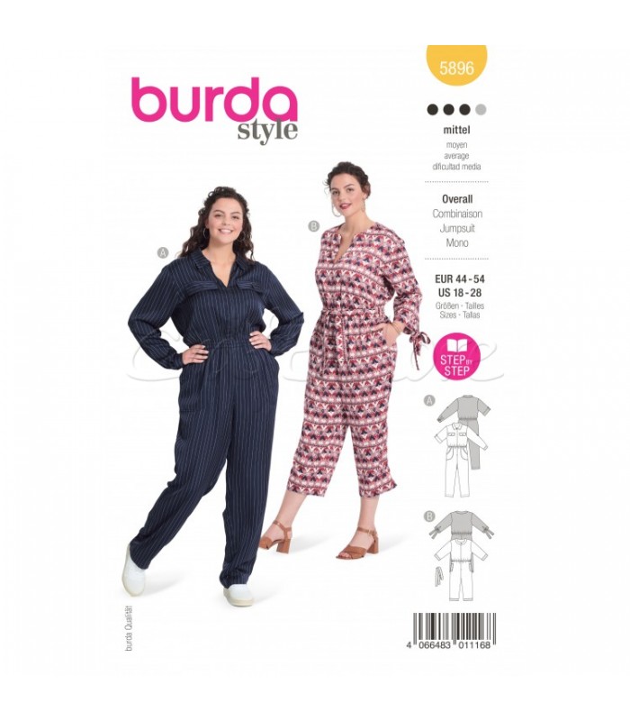 BURDA πατρον  παντελόνι-φόρμα 5896