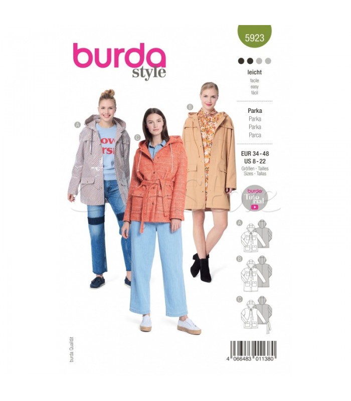 BURDA  JACKET -COAT 5923