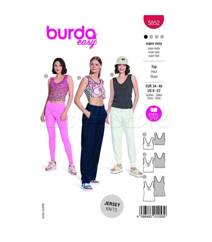 BURDA πατρόν μπλουζα 5852