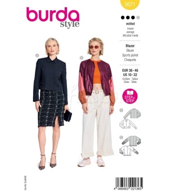 BURDA πατρον  Jachet 5671