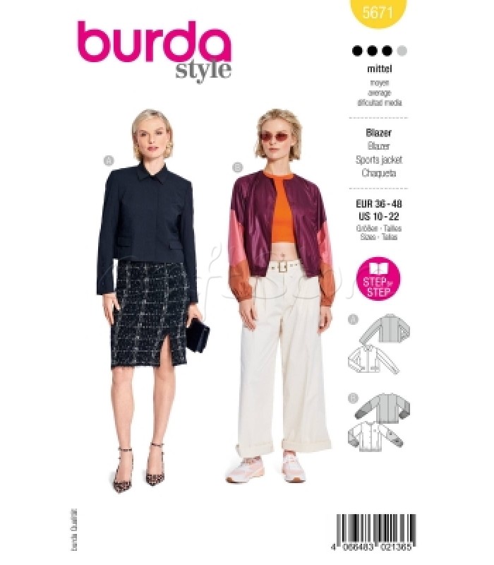 BURDA πατρον  Jachet 5671