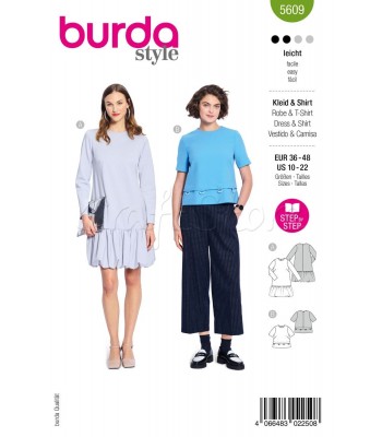 Burda πατρόν  φόρεμα 5609