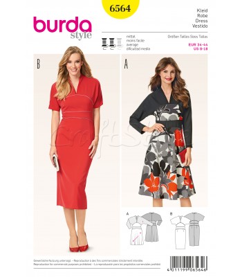 Burda Πατρόν Φορέματα 6564