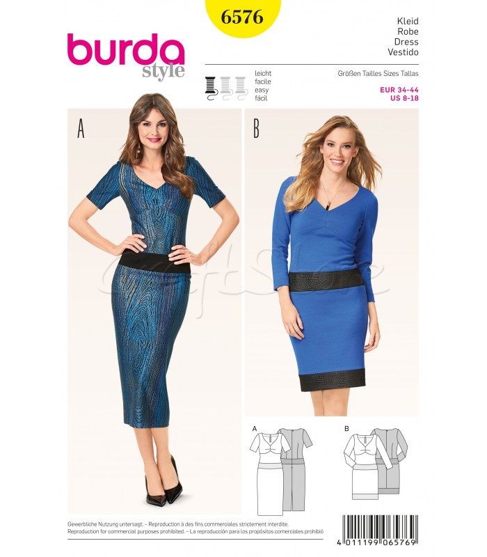 Burda Πατρόν για Φορέματα 6576