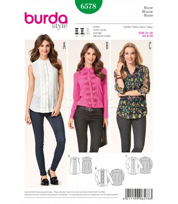 Burda Πατρόν Με Μπλούζες 6578