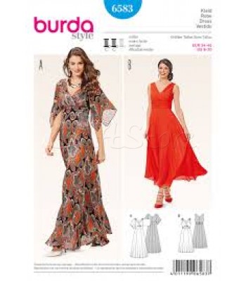 Burda Πατρόν Βραδυνά Φορέματα 6583