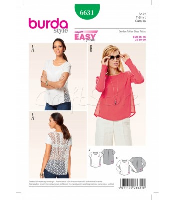 Burda Πατρόν Με Μπλούζες 6631