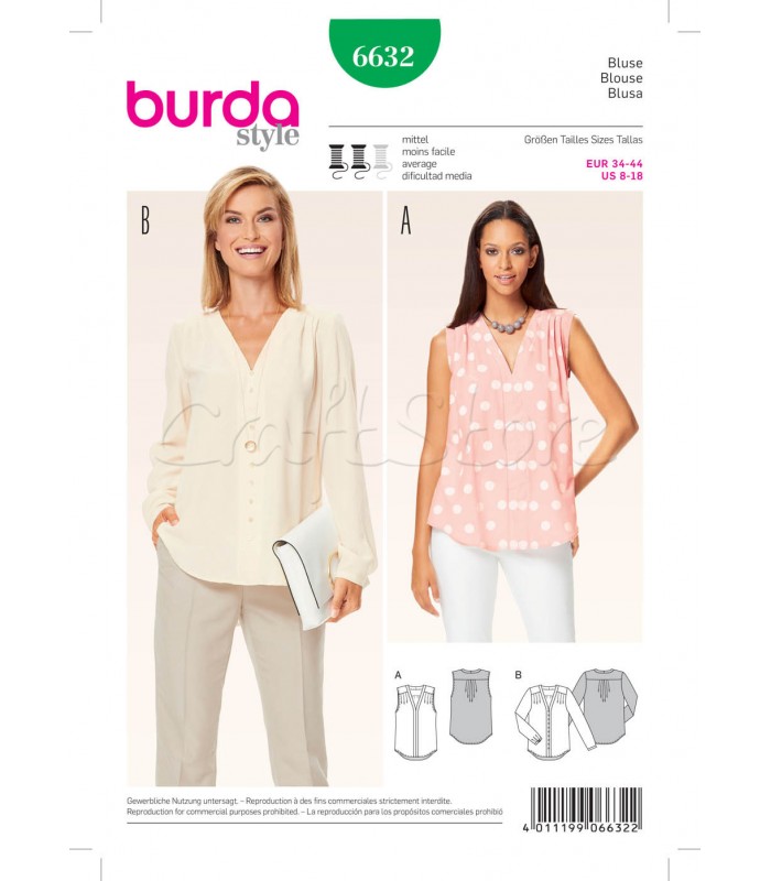 Burda Πατρόν Μπλούζες 6632