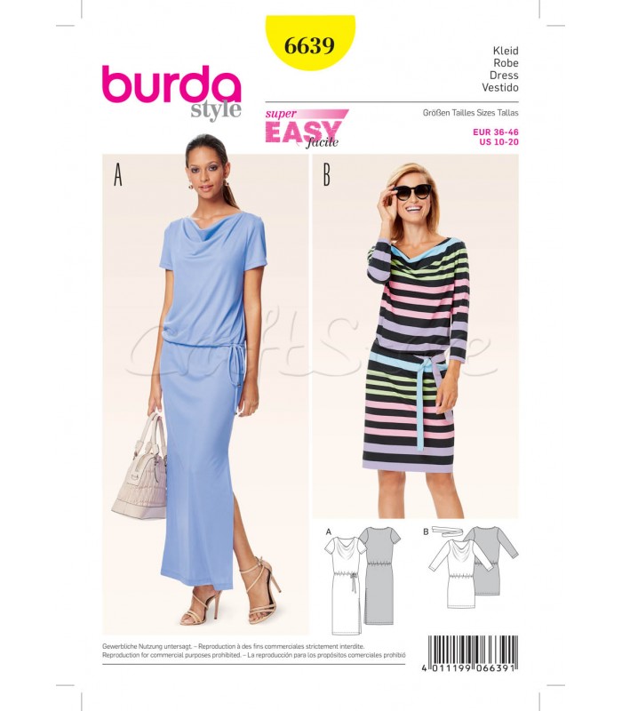 Burda Πατρόν Φορέματα 6639