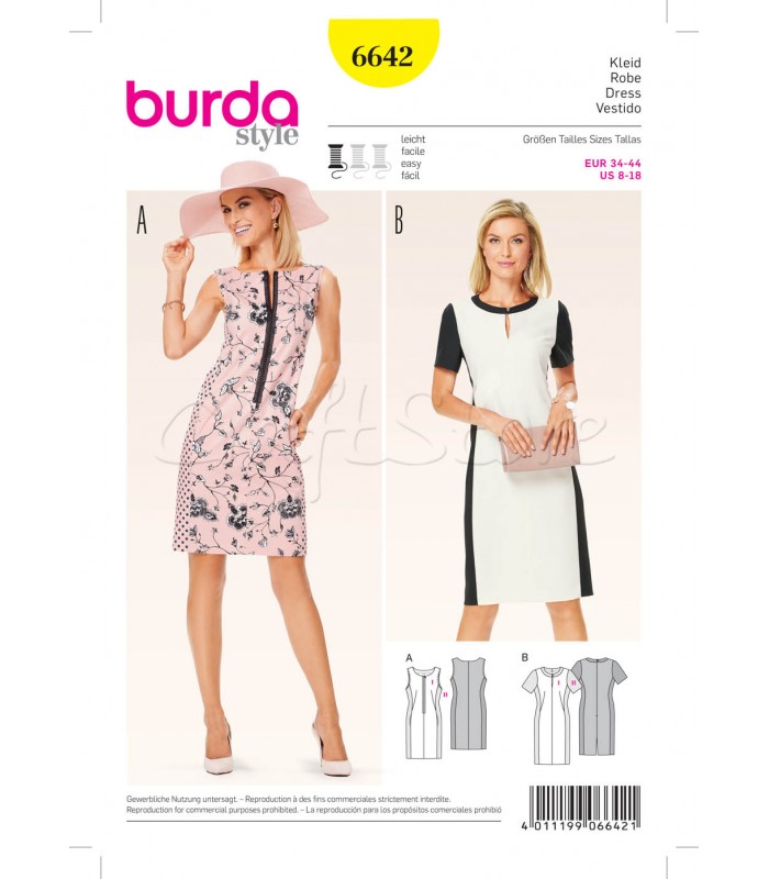 Burda Πατρόν Φορέματα 6642