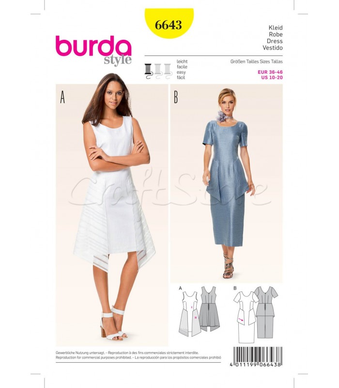 Burda Πατρόν Φορέματα 6643