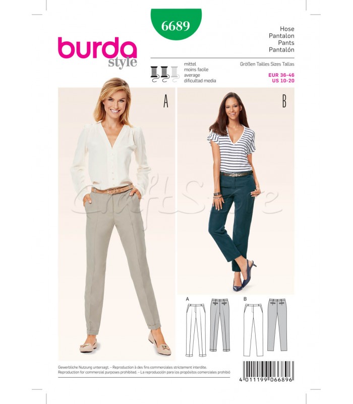 Burda Πατρόν Παντελόνια 6689