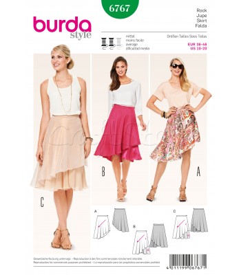 Burda Πατρόν Φούστες 6767