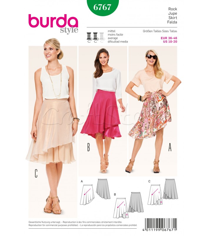 Burda Πατρόν Φούστες 6767