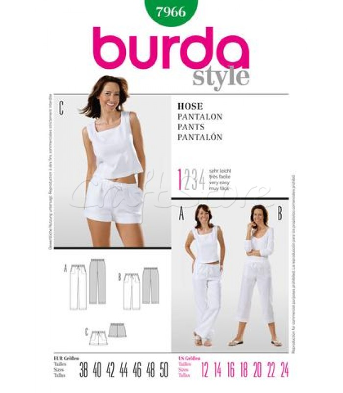 Burda Πατρόν Παντελόνια 7966