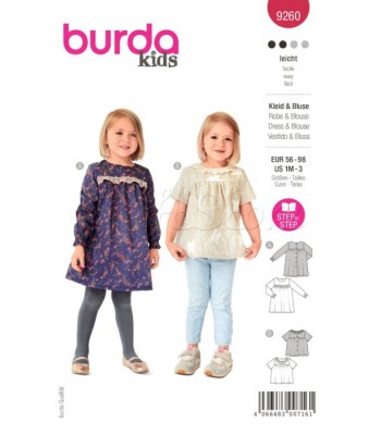 Burda πατρόν φορεματάκια 9260