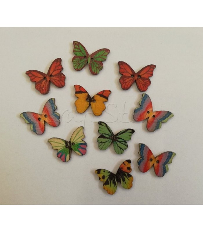 Κουμπιά Πεταλούδες 3cm (10 τεμάχια)