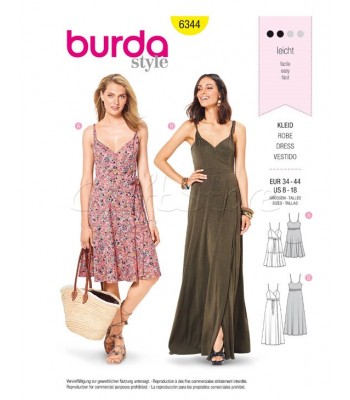  Burda Πατρόν Φορέματα 6344