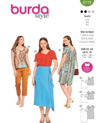  Burda Πατρόν Μπλούζες και Φόρεμα 6119