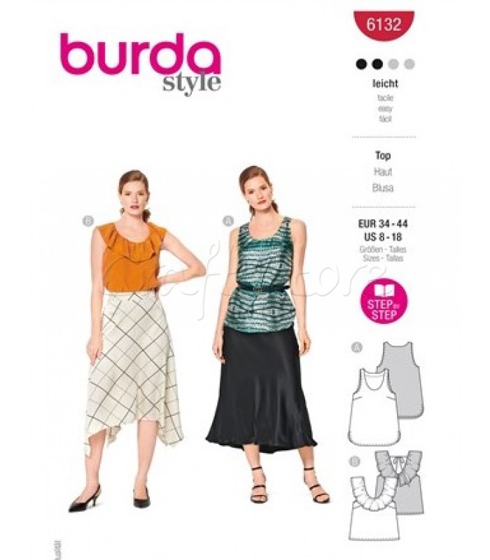  Burda Πατρόν Μπλούζες 6132