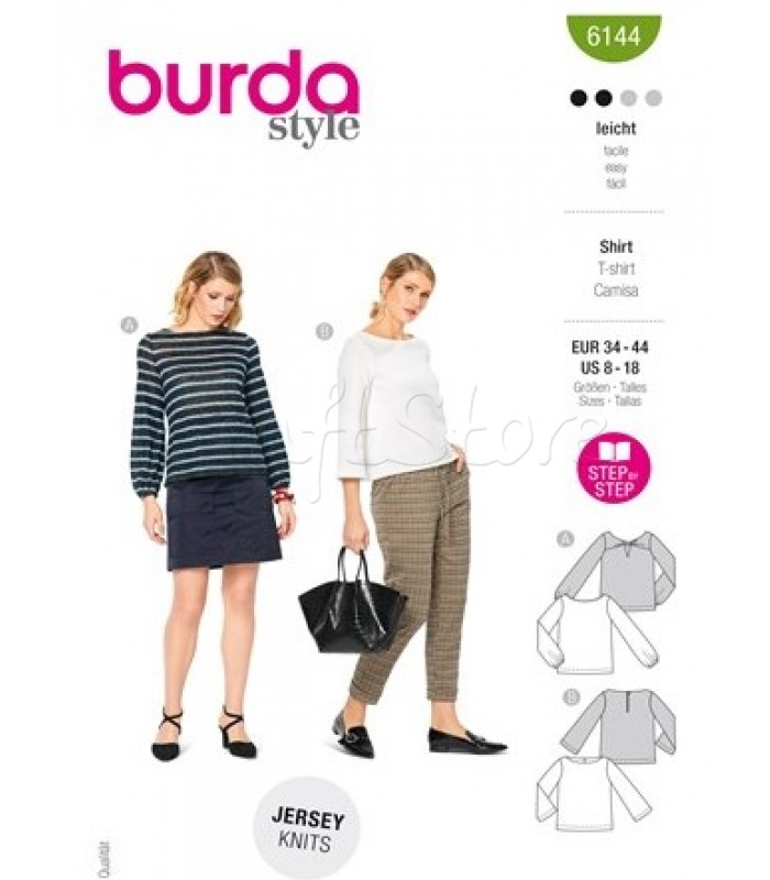  Burda Πατρόν Μπλούζες 6144