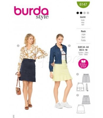  Burda Πατρόν Φούστες 6147