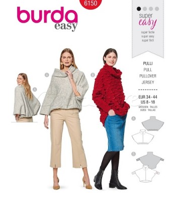 Burda Πατρόν  για Πουλόβερ 6150