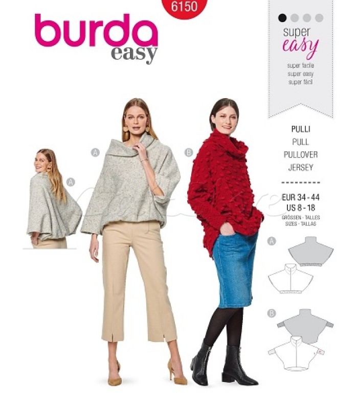 Burda Πατρόν  για Πουλόβερ 6150