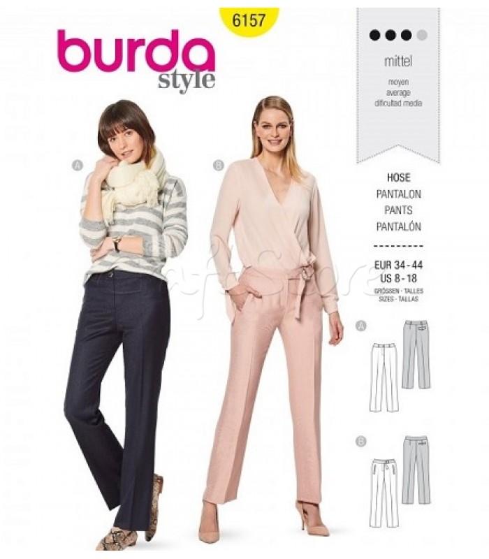  Burda Πατρόν Παντελόνια 6157