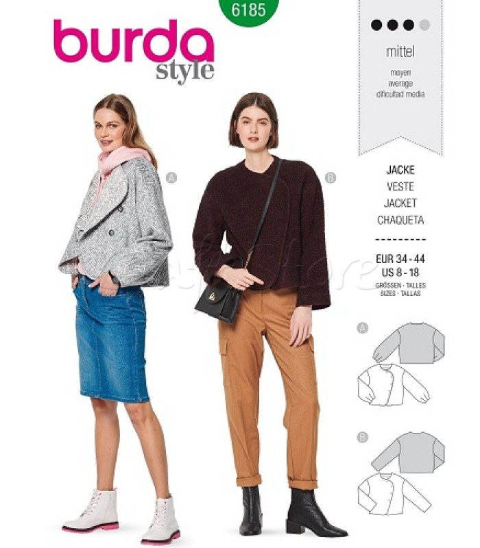  Burda Πατρόν Ζακέτες 6185