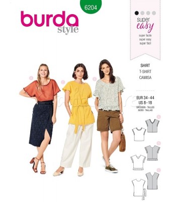 Burda Πατρόν Μπλούζες 6204