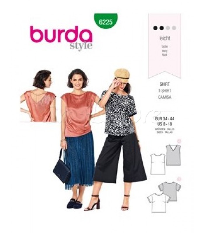 Burda Πατρόν Μπλούζες 6225