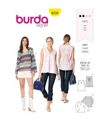 Burda Πατρόν Μπλούζες 6234