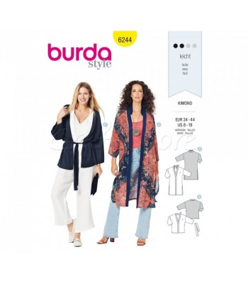  Burda Πατρόν Κιμονό  6244