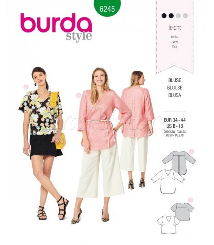  Burda Πατρόν Μπλούζες 6245