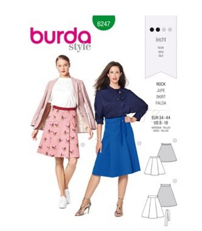  Burda Πατρόν Φούστες 6247