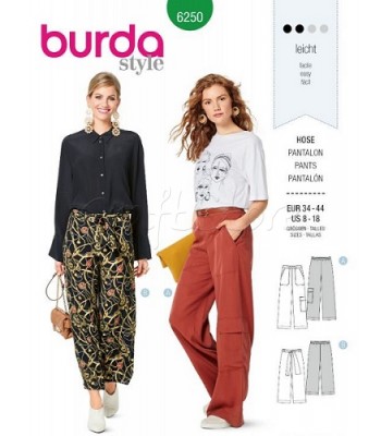  Burda Πατρόν Παντελόνια 6250