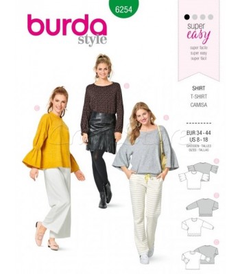  Burda Πατρόν Μπλούζες 6254