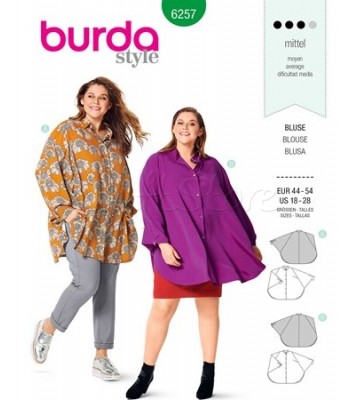  Burda Πατρόν Μπλούζες 6257