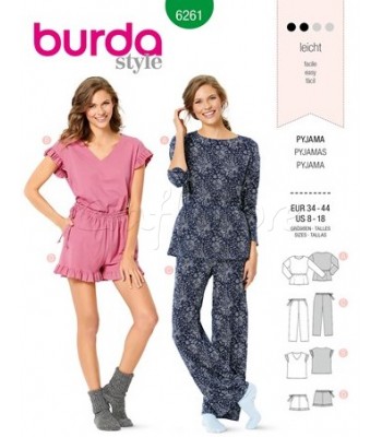 Burda Πατρόν Πυτζάμες 6261