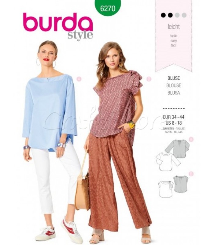  Burda Πατρόν Μπλούζες 6270