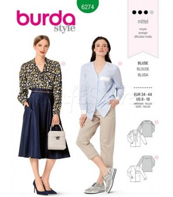 Burda Πατρόν Πουκάμισα 6274