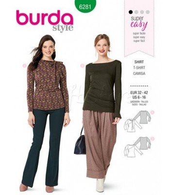  Burda Πατρόν Μπλούζες 6281