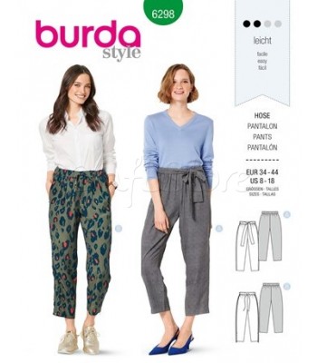  Burda Πατρόν Παντελόνες 6298