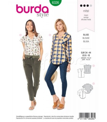 Burda Πατρόν Πουκάμισα 6326